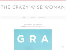 Tablet Screenshot of crazywisewoman.com